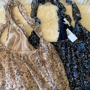 American eagle razor back floral tanks